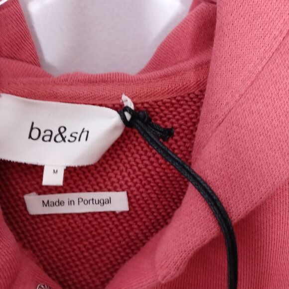 ba&sh Short Sleeve Hoodie in Vieuxrose - Picture 2 of 8